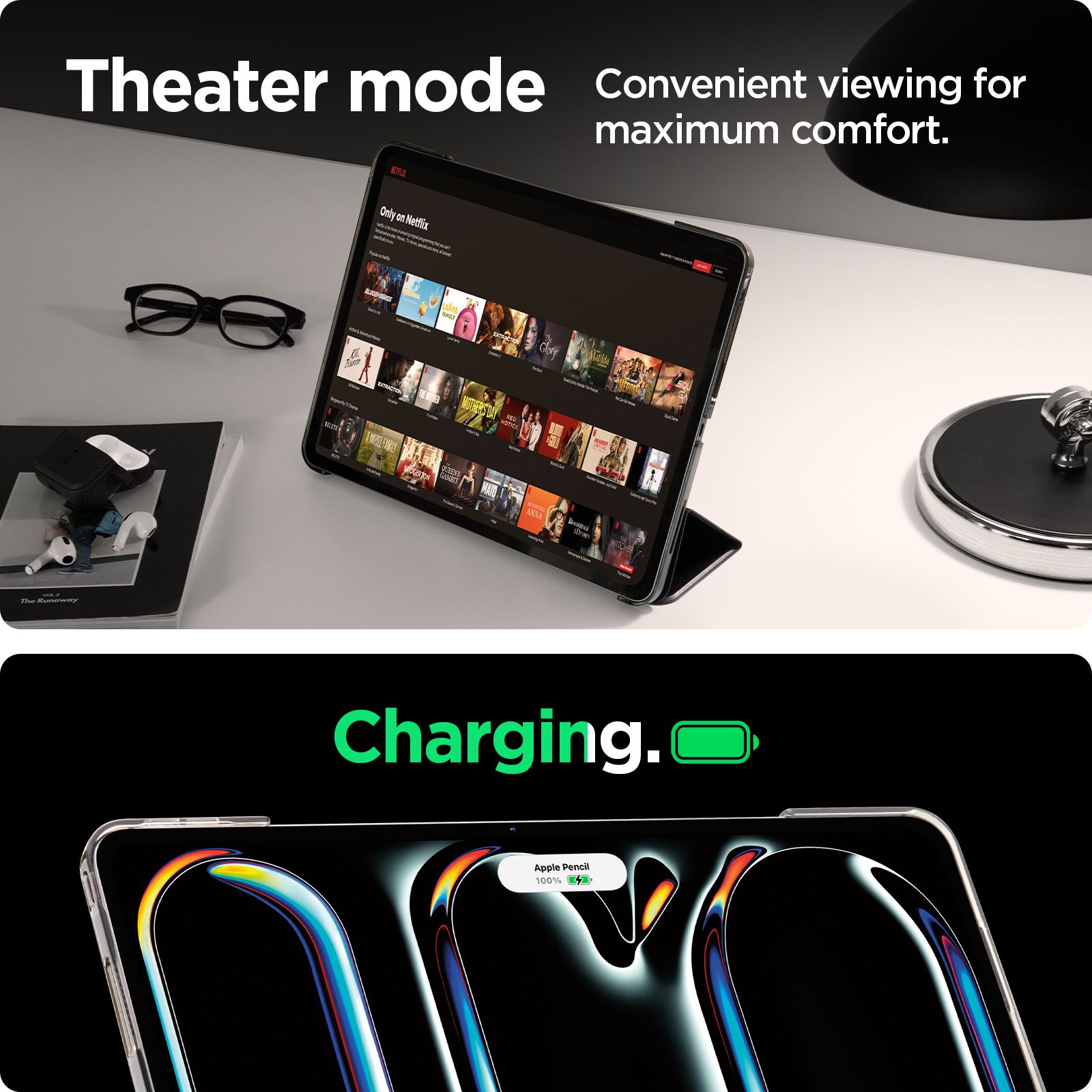 Spigen Smart Fold, black - iPad Pro 11" 2024 (12)