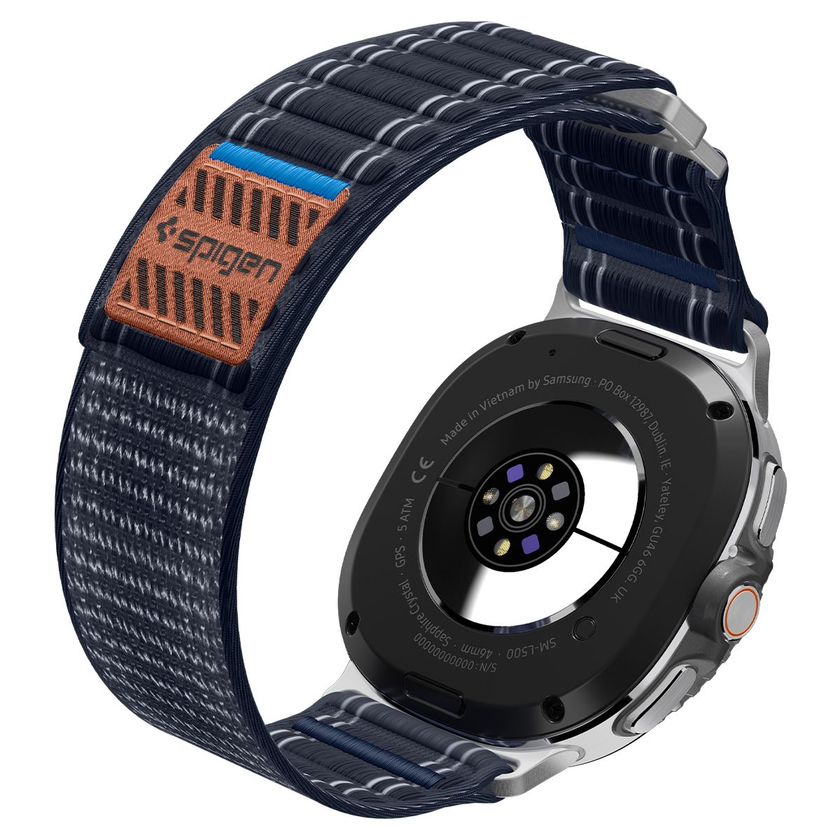 Spigen Fabric Band (hook-and-loop), navy - Samsung Galaxy Watch 8 46mm/44mm/40mm (8)