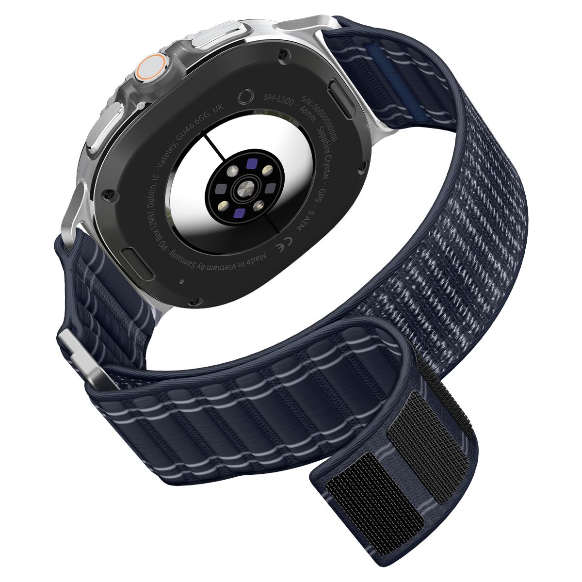 Spigen Fabric Band (hook-and-loop), navy - Samsung Galaxy Watch 8 46mm/44mm/40mm (9)