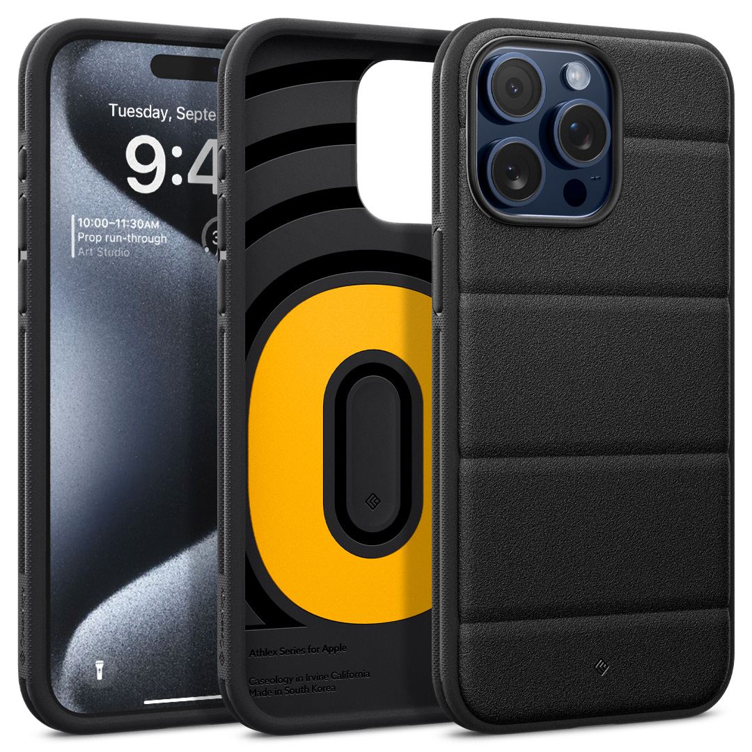 Spigen Caseology Athlex, active black - iPhone 15 Pro (1)