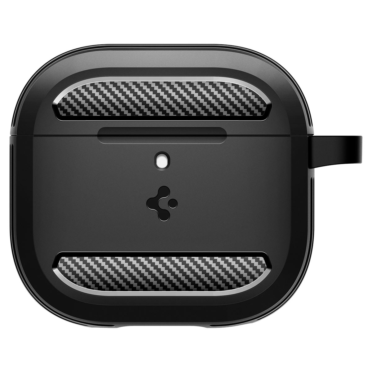 Spigen Rugged Armor, matte black - AirPods 4 (2)