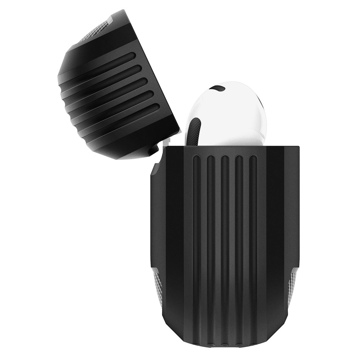 Spigen Rugged Armor, matte black - AirPods 4 (4)