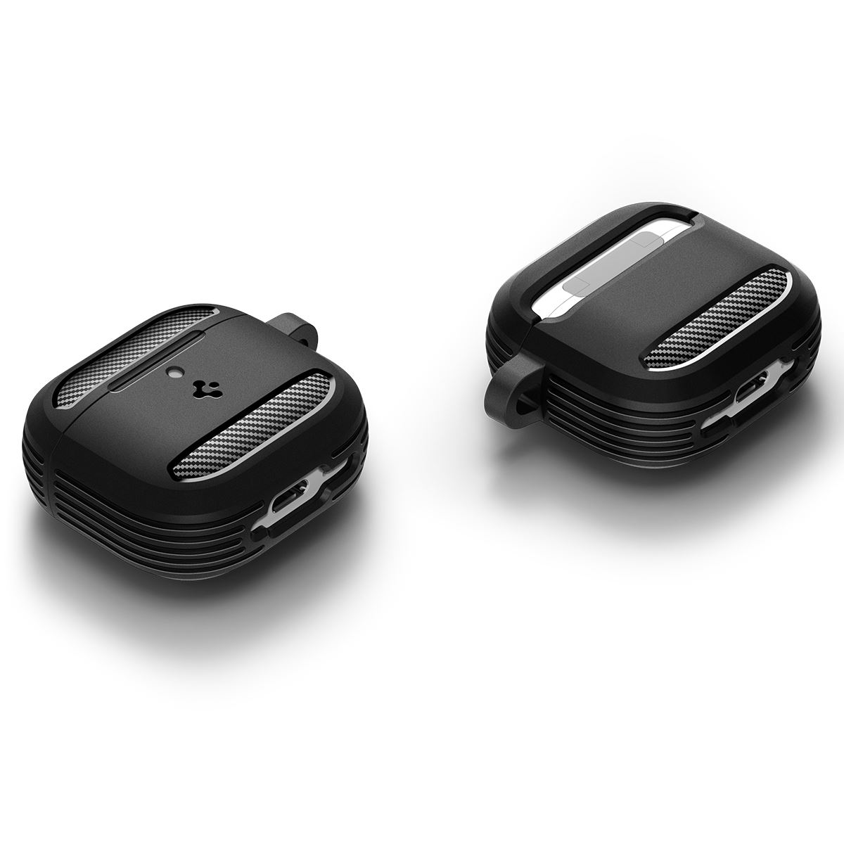 Spigen Rugged Armor, matte black - AirPods 4 (8)