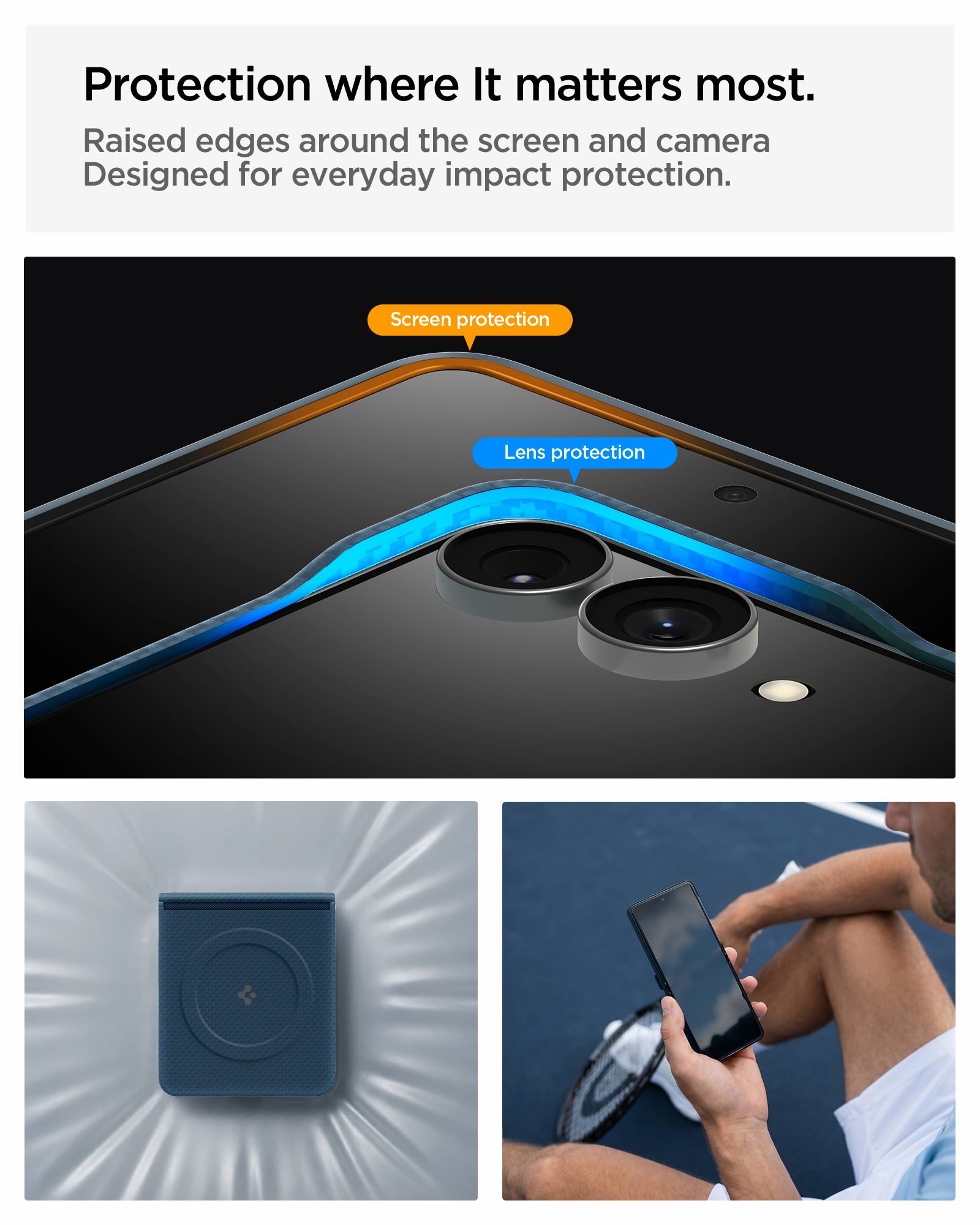 Spigen Air Skin Aramid MagSafe, navy - Samsung Galaxy Z Flip8 (19)