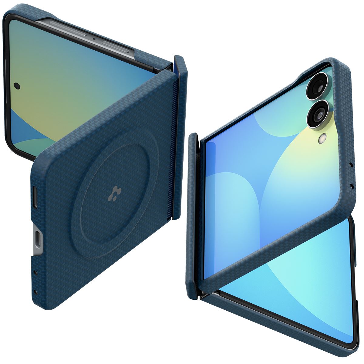 Spigen Air Skin Aramid MagSafe, navy - Samsung Galaxy Z Flip8