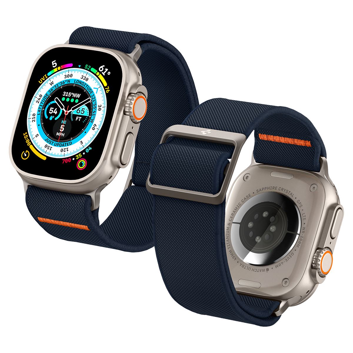 Spigen Lite Fit Ultra, navy - Apple Watch 49mm/46mm/45mm/44mm/42mm (2)
