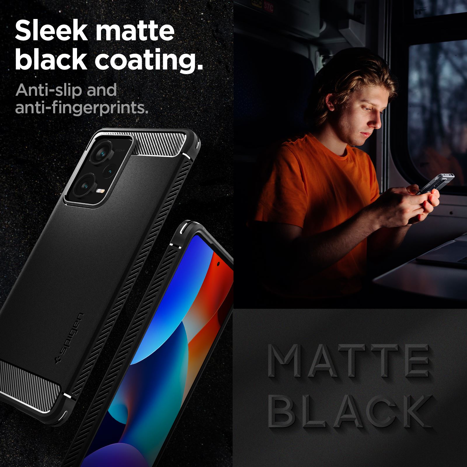 Spigen Rugged Armor, black - Xiaomi Redmi Note 12 Pro+ 5G (14)
