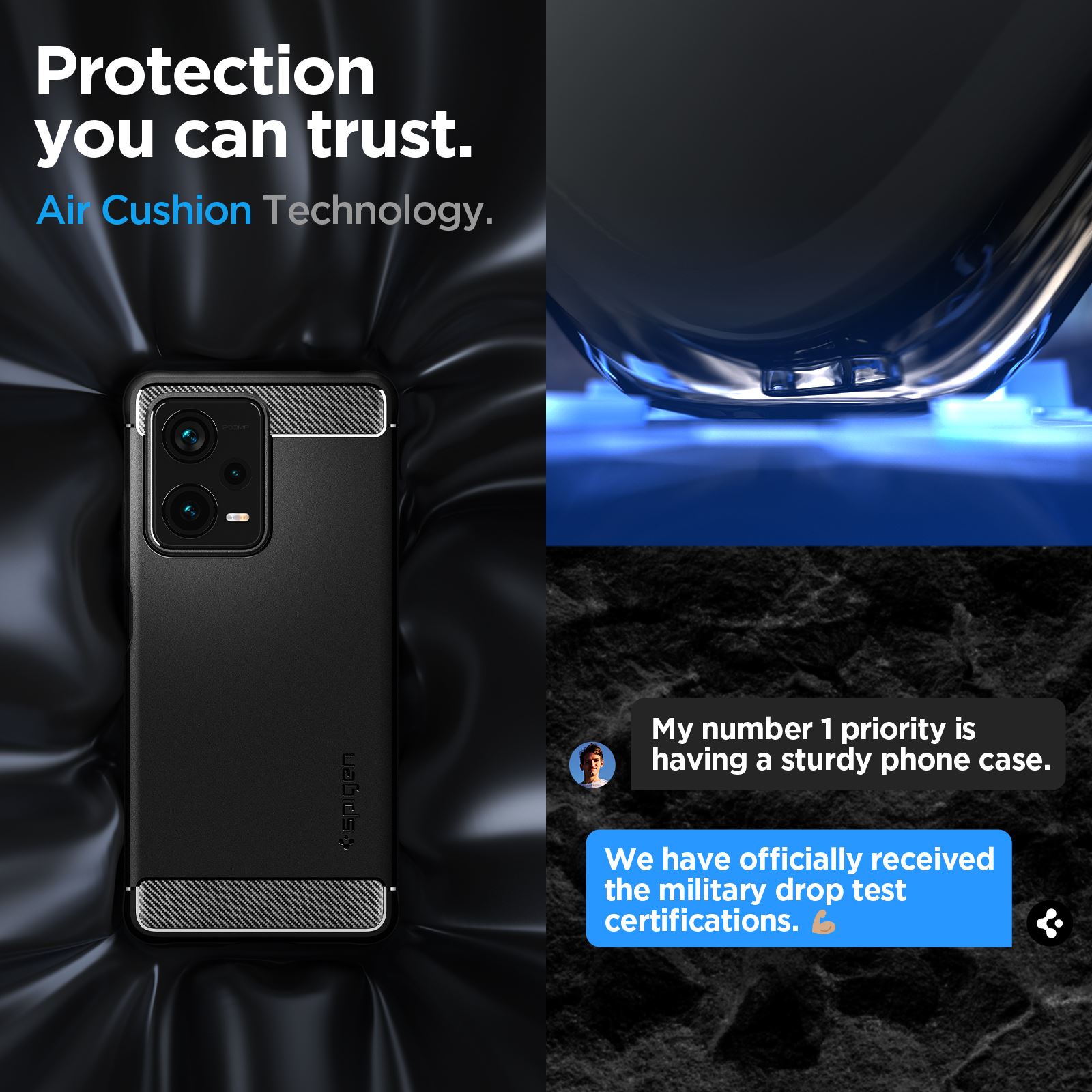 Spigen Rugged Armor, black - Xiaomi Redmi Note 12 Pro+ 5G (15)