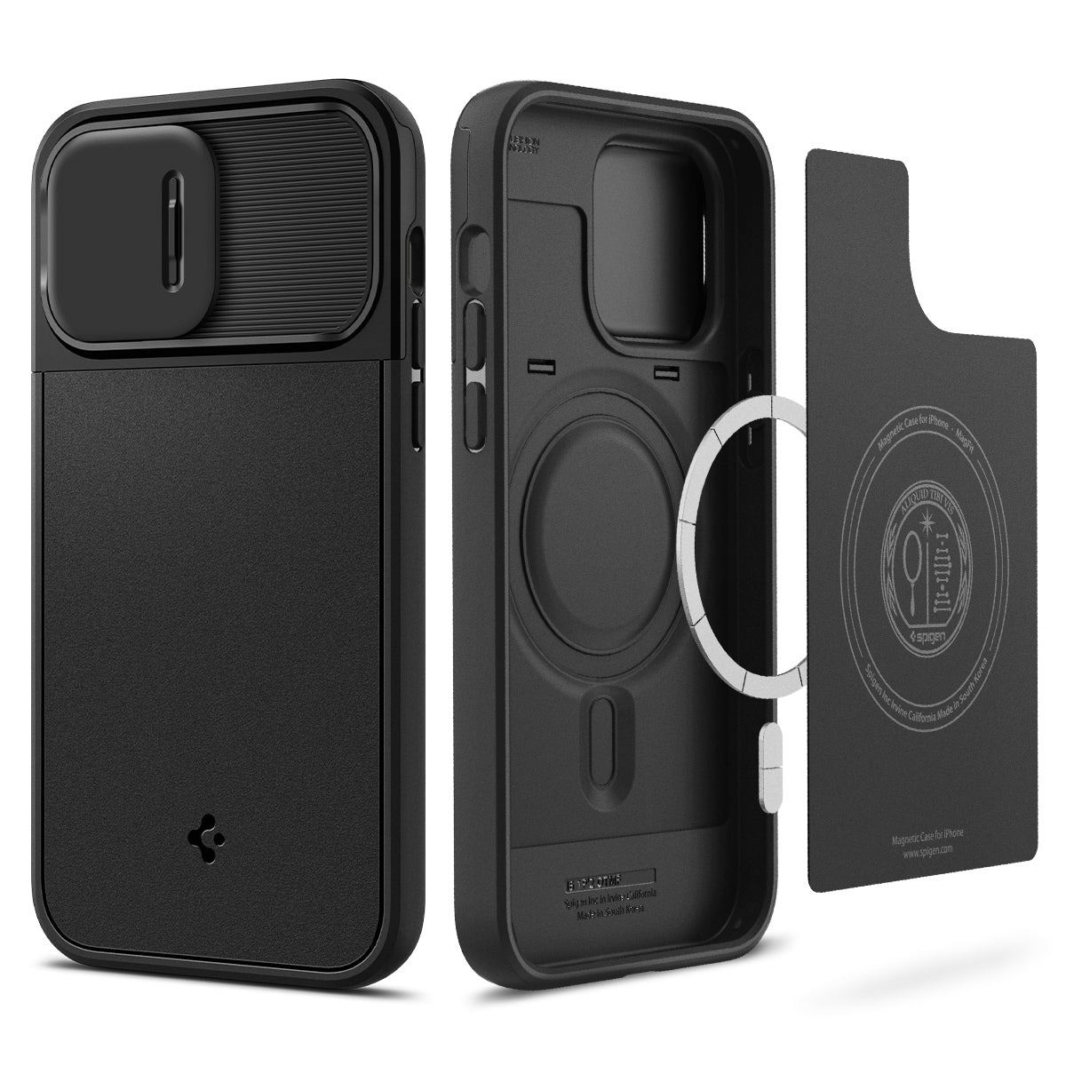 Spigen Optik Armor MagSafe, black - iPhone 14 Pro (1)
