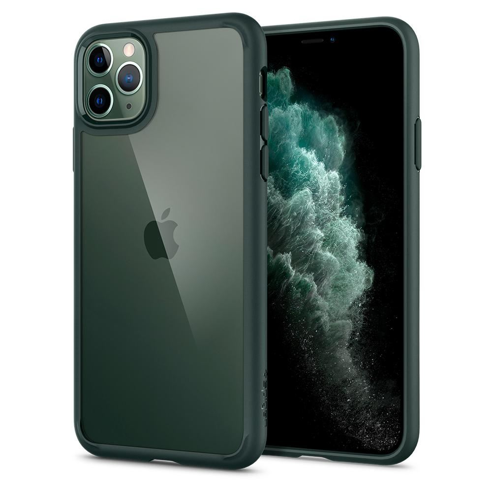 Spigen Ultra Hybrid, midn. green - iPhone 11 Pro (1)