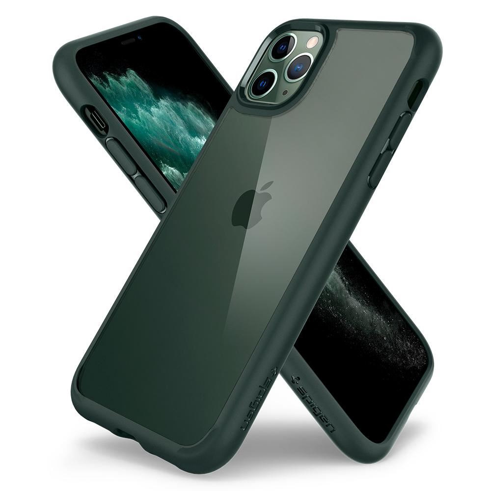 Spigen Ultra Hybrid, midn. green - iPhone 11 Pro (2)