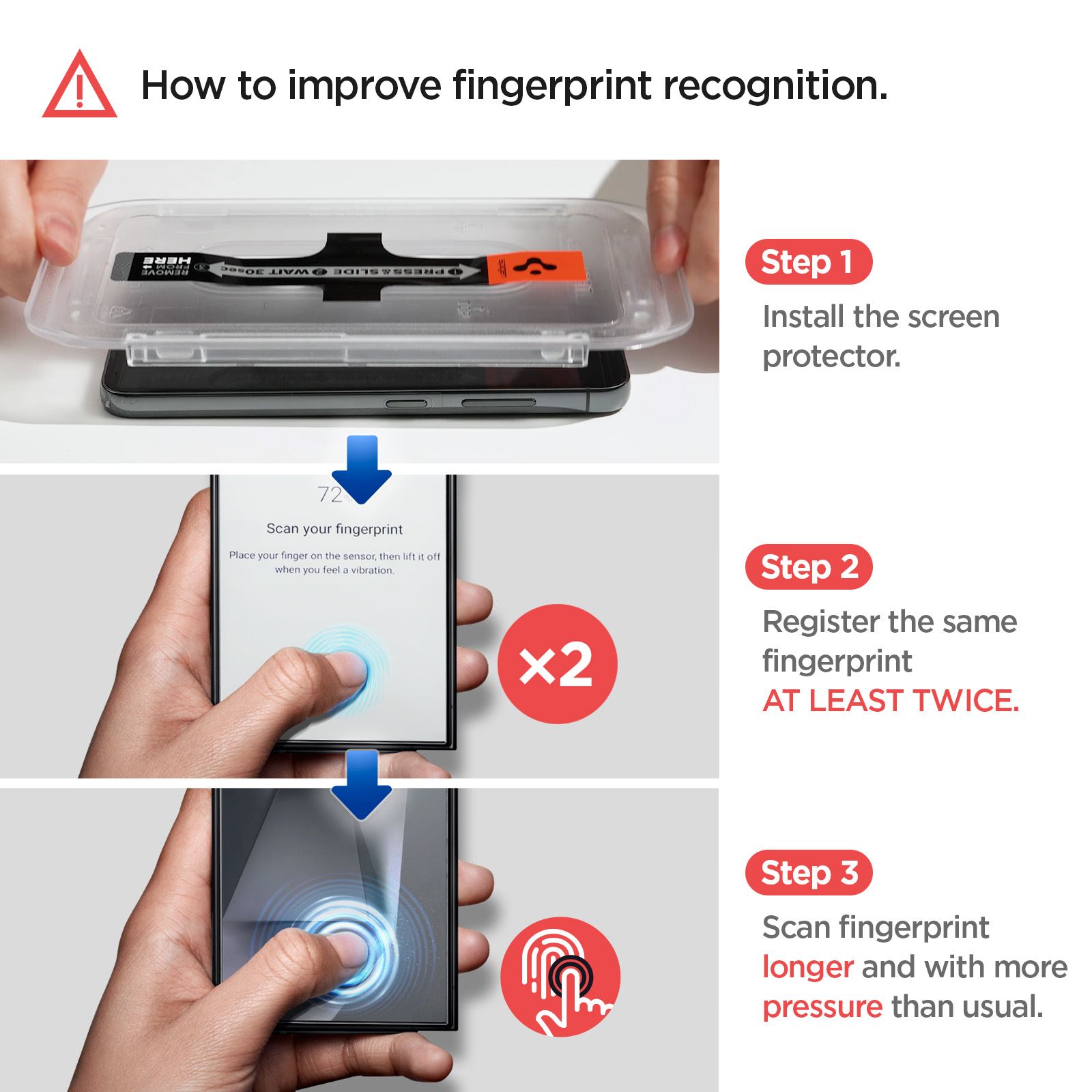 Spigen Glass tR EZ Fit (Privacy) 2 Pack - Samsung Galaxy S24 Ultra  (13)
