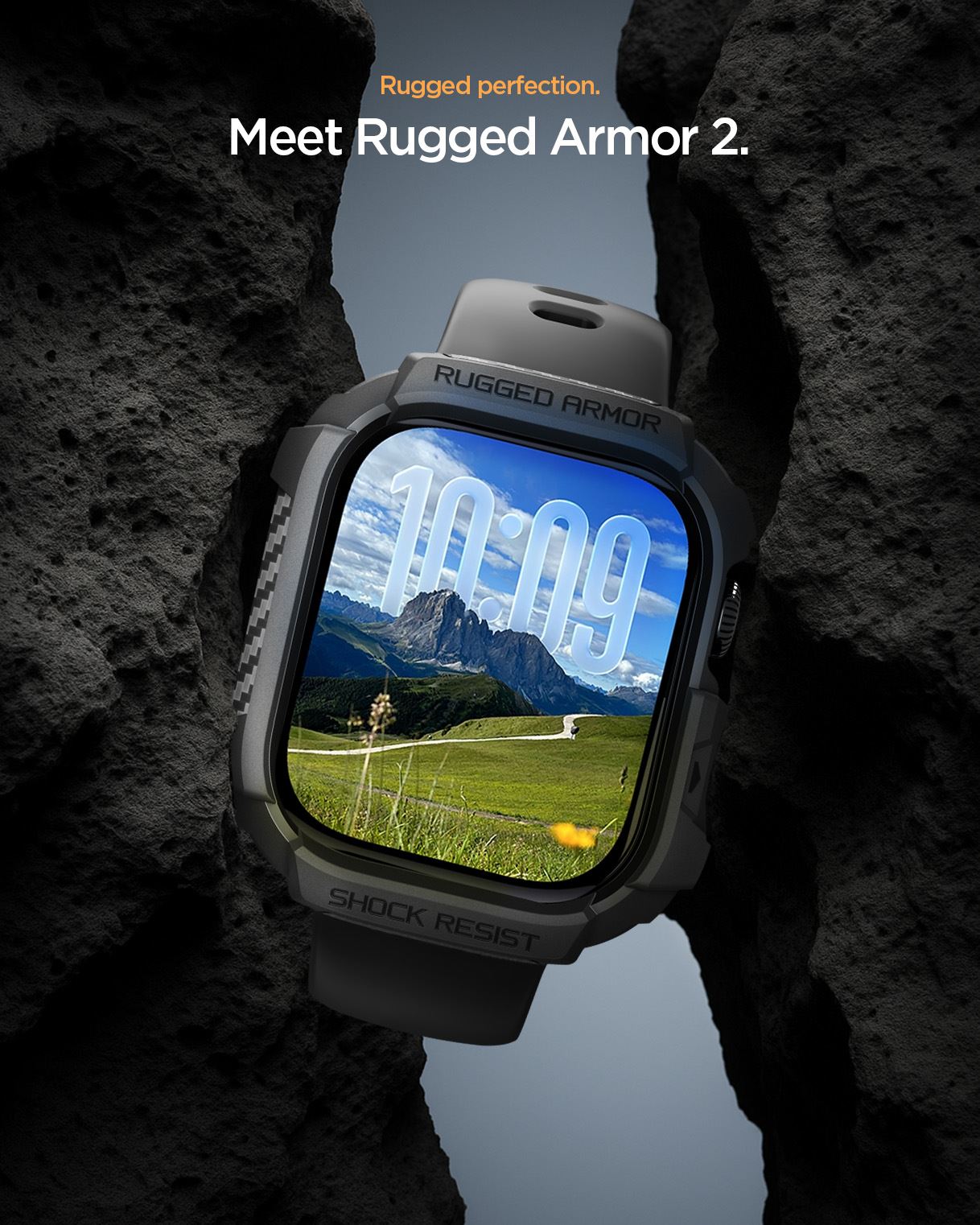 Spigen Rugged Armor 2, matte black - Apple Watch 11 42mm (12)