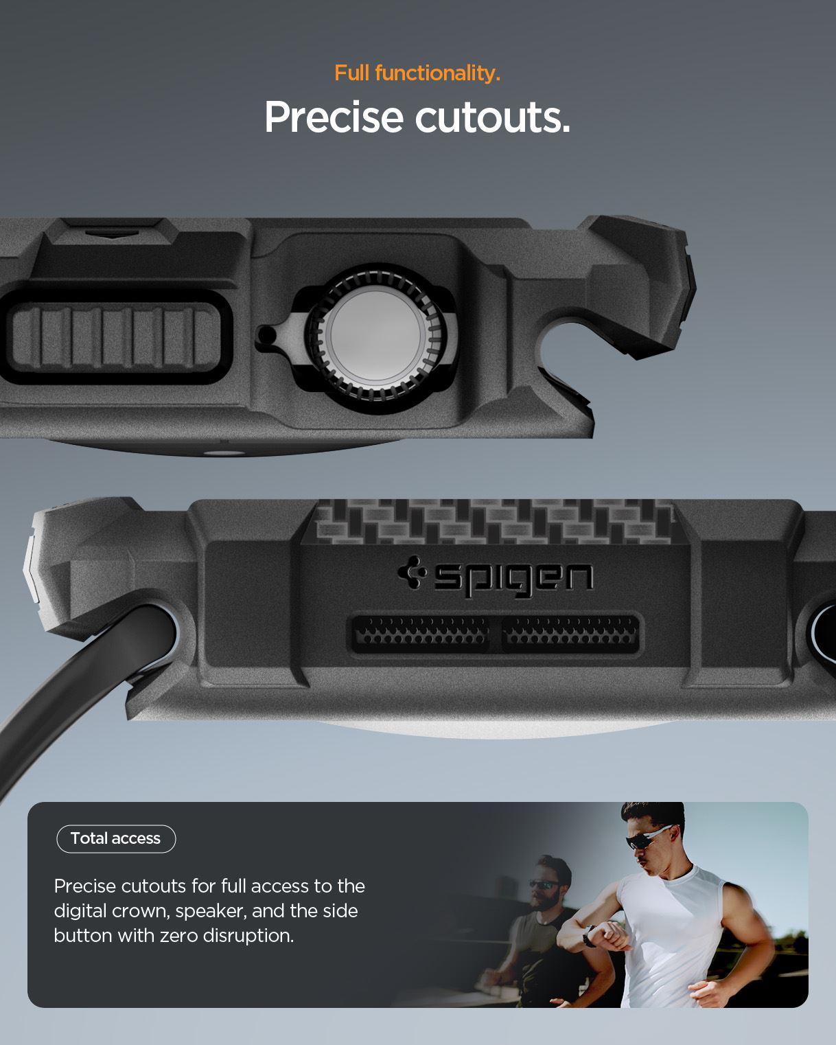 Spigen Rugged Armor 2, matte black - Apple Watch 11 42mm (16)