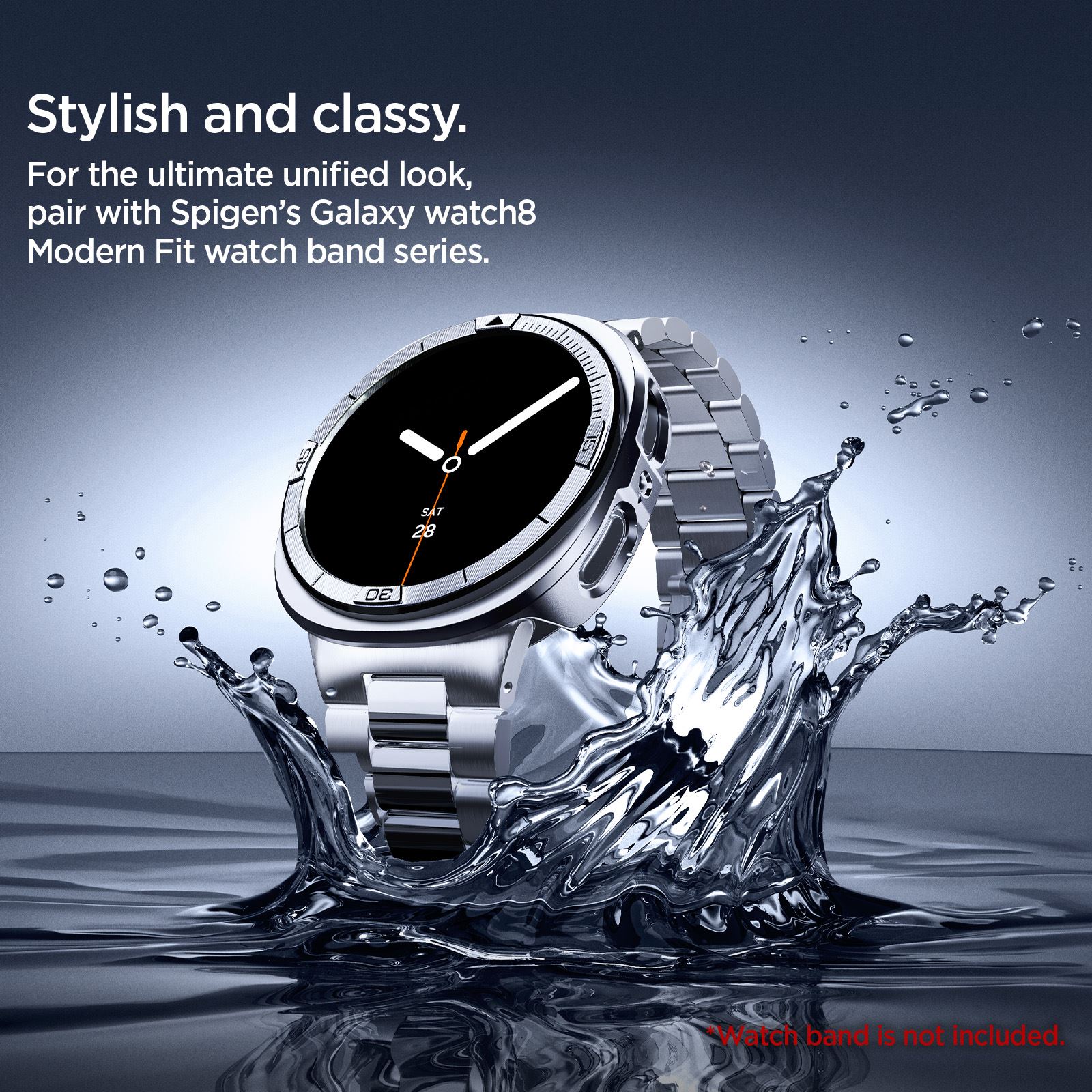 Spigen Bezel Tune Pro (Pilot), silver - Samsung Galaxy Watch 9/8 44mm (15)