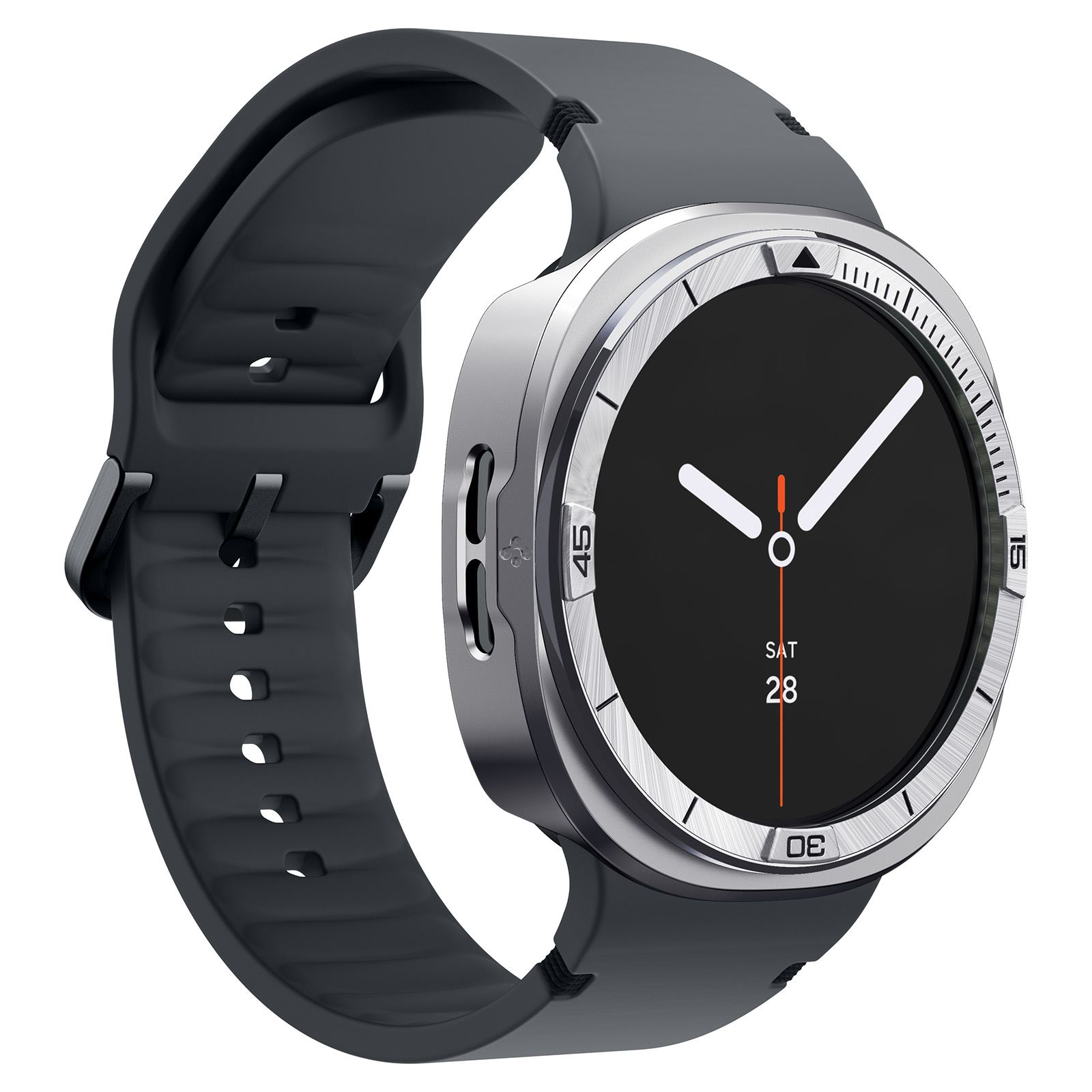 Spigen Bezel Tune Pro (Pilot), silver - Samsung Galaxy Watch 9/8 44mm (7)