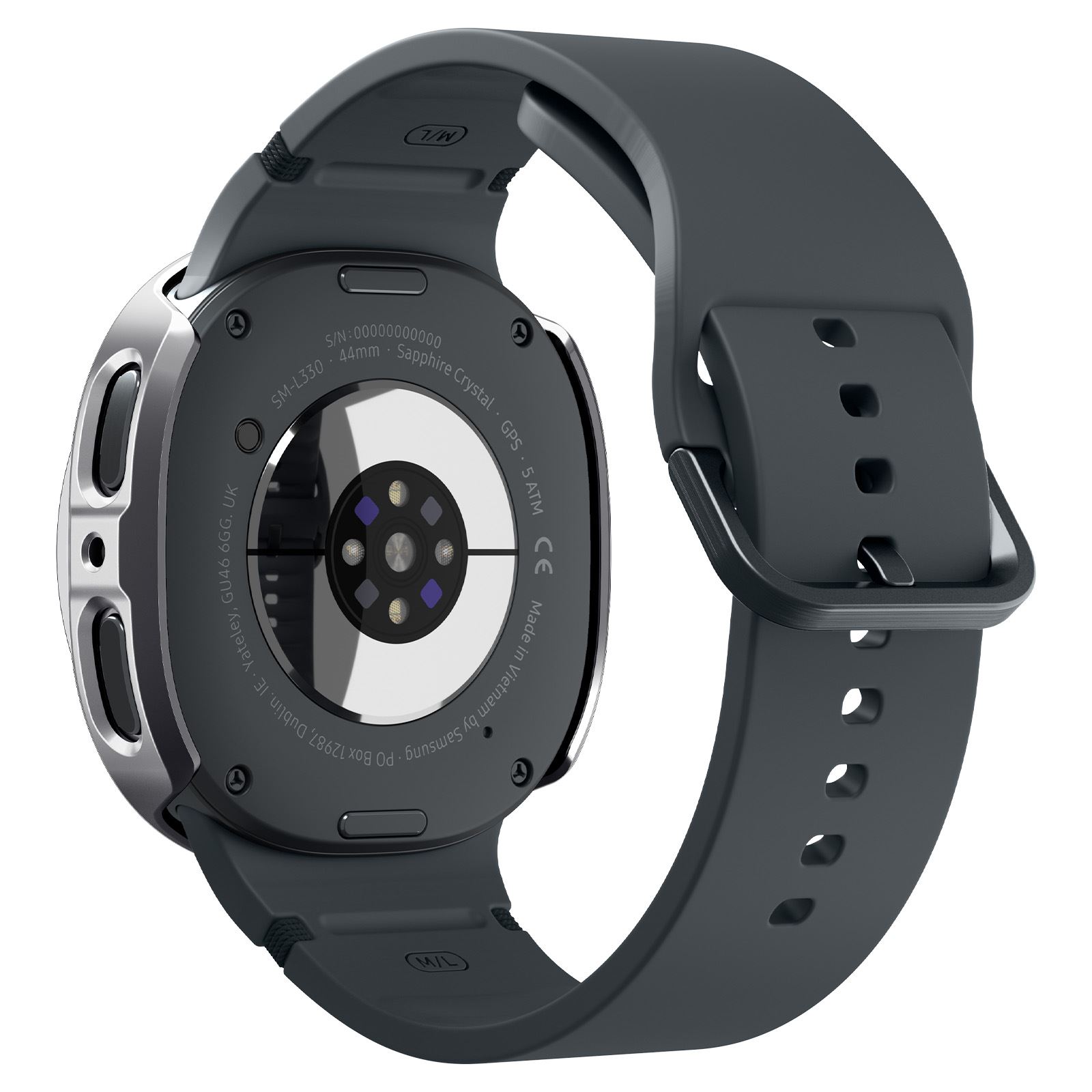 Spigen Bezel Tune Pro (Pilot), silver - Samsung Galaxy Watch 9/8 44mm (8)
