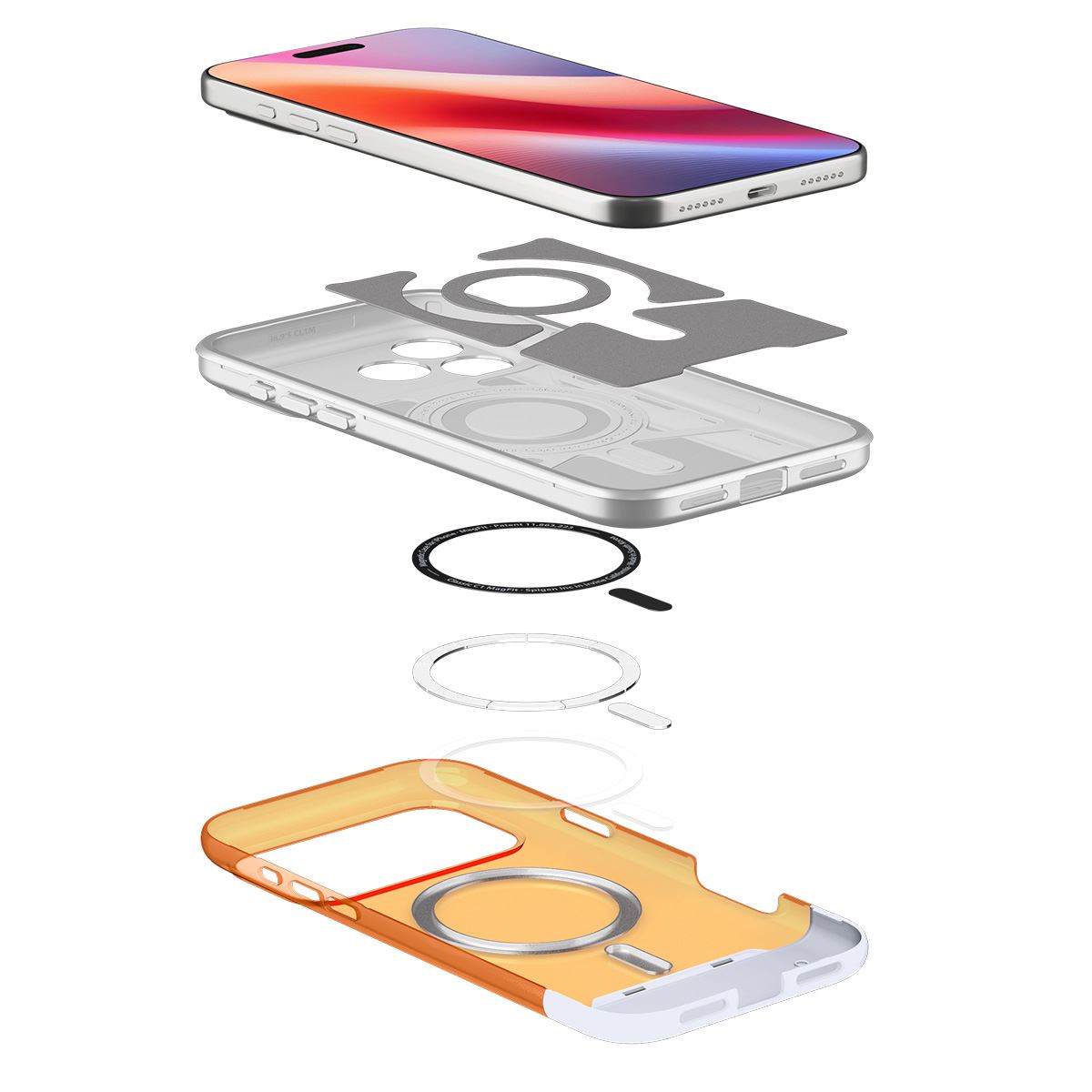 Spigen Classic C1 MagSafe, tangerine - iPhone 17 Pro Max (8)