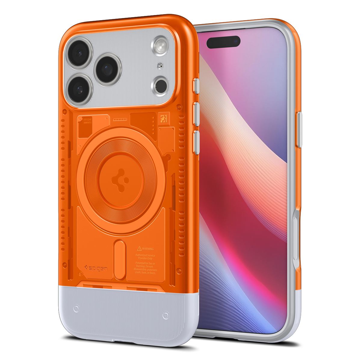 Spigen Classic C1 MagSafe, tangerine - iPhone 17 Pro Max