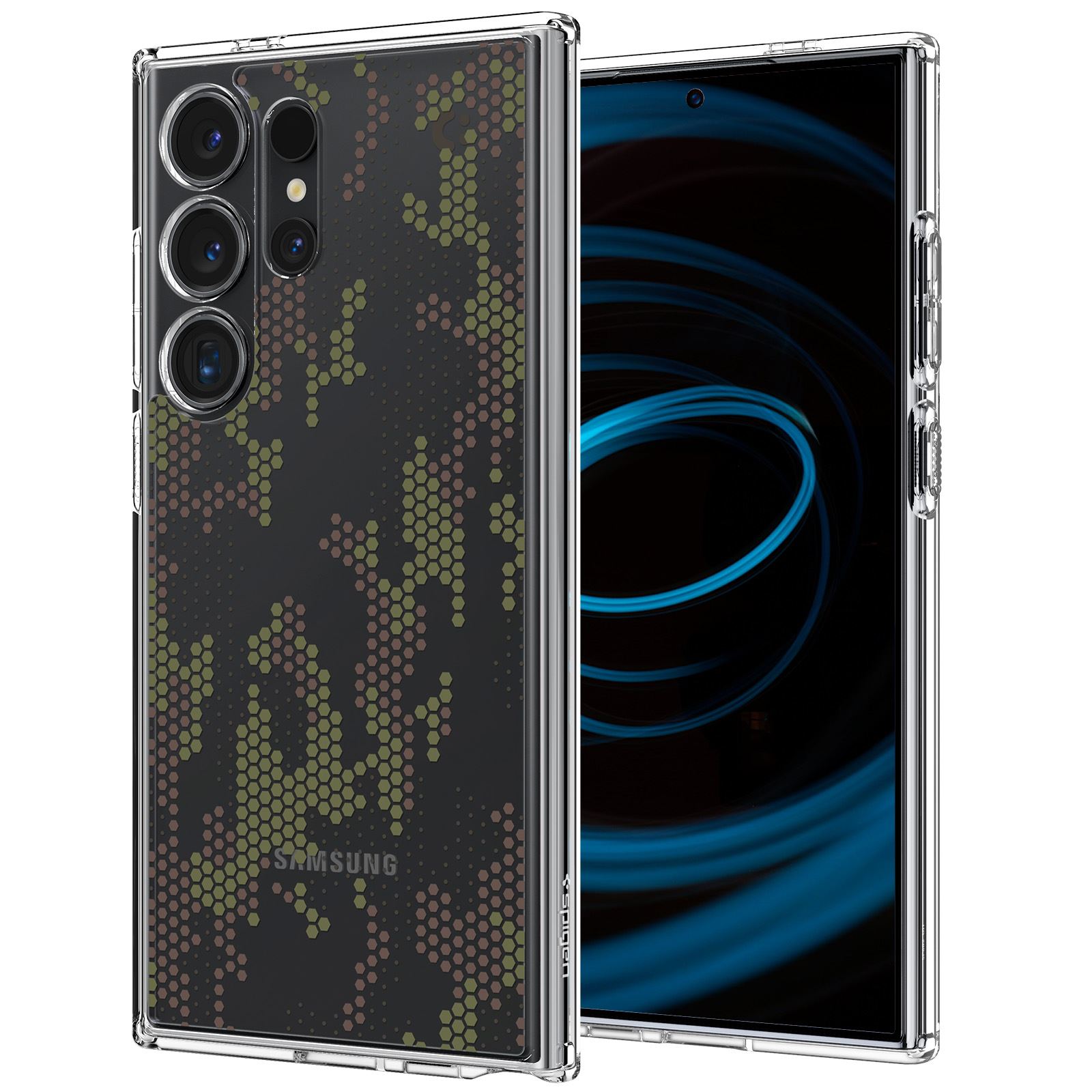 Spigen Ultra Hybrid, digital camo - Samsung Galaxy S24 Ultra (3)