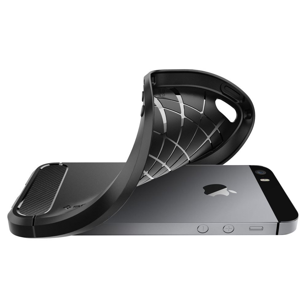 Spigen Rugged Armor, black - iPhone SE 2016/5s/5 (3)