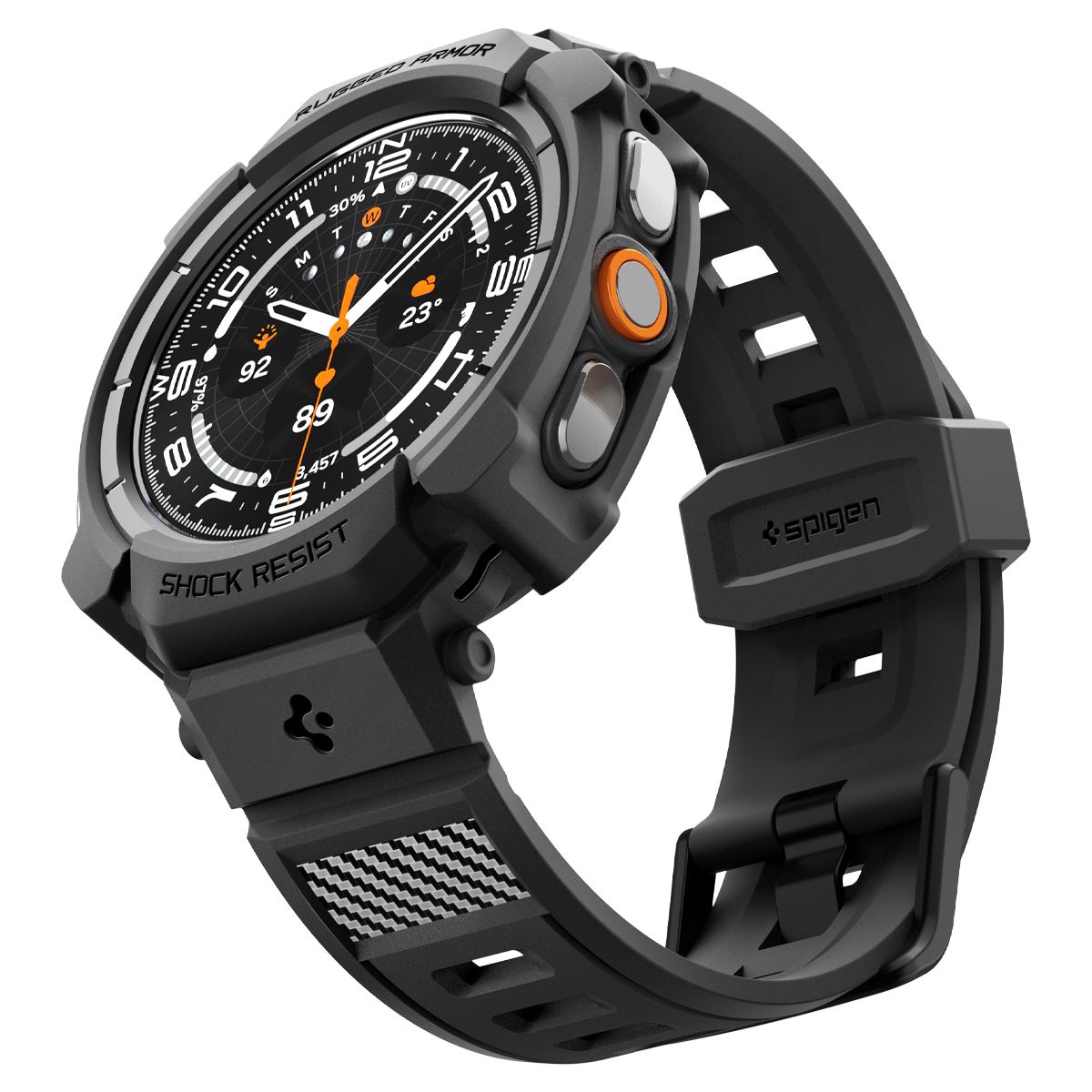 Spigen Rugged Armor Pro, matte black - Samsung Galaxy Watch Ultra 2 47mm (9)