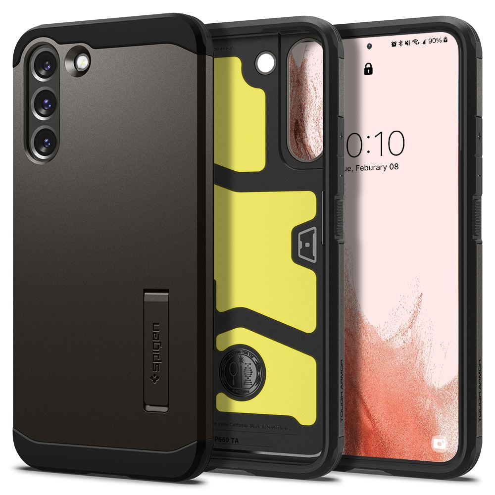 Spigen Tough Armor, gunmetal - Samsung Galaxy S22 (1)