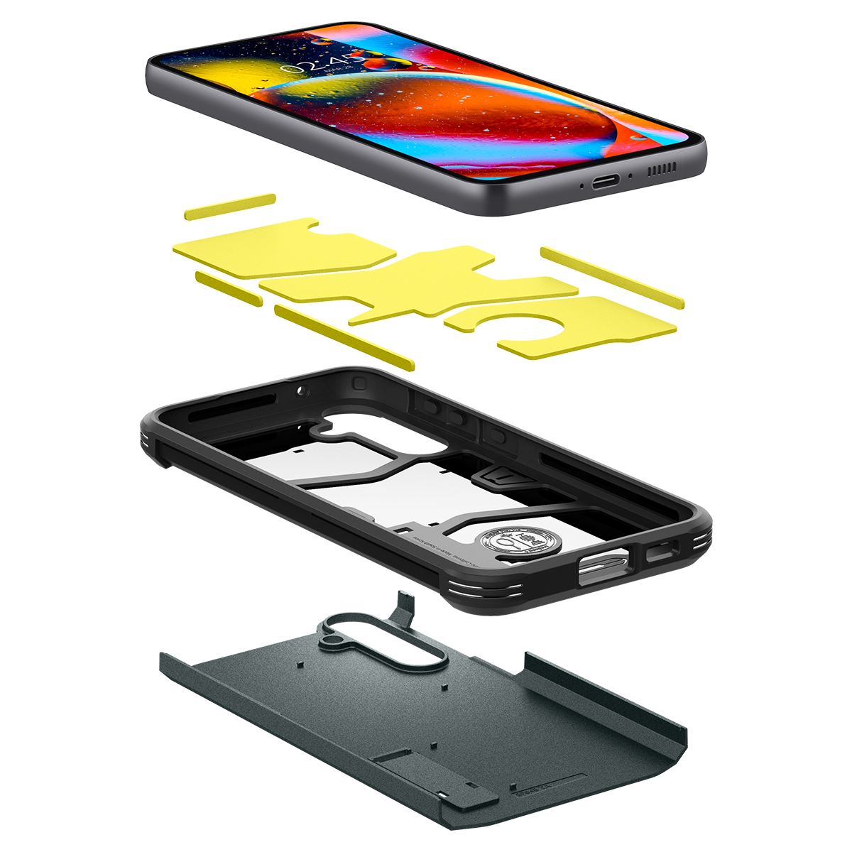 Spigen Tough Armor, abyss green - Samsung Galaxy S23 FE (7)