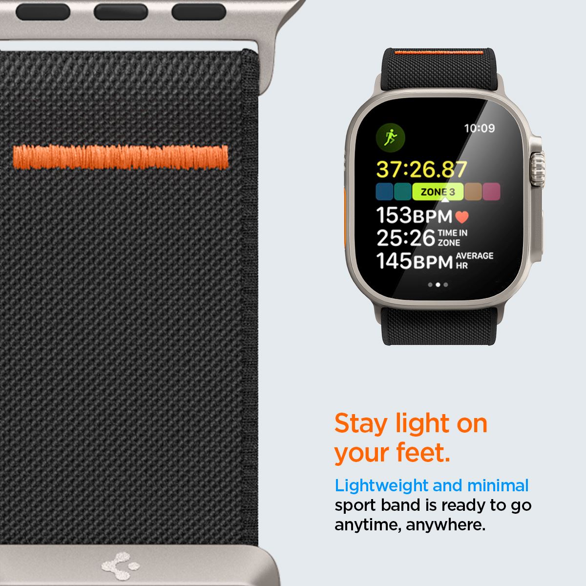 Spigen Lite Fit Ultra, black - Apple Watch 49mm/46mm/45mm/44mm/42mm (13)