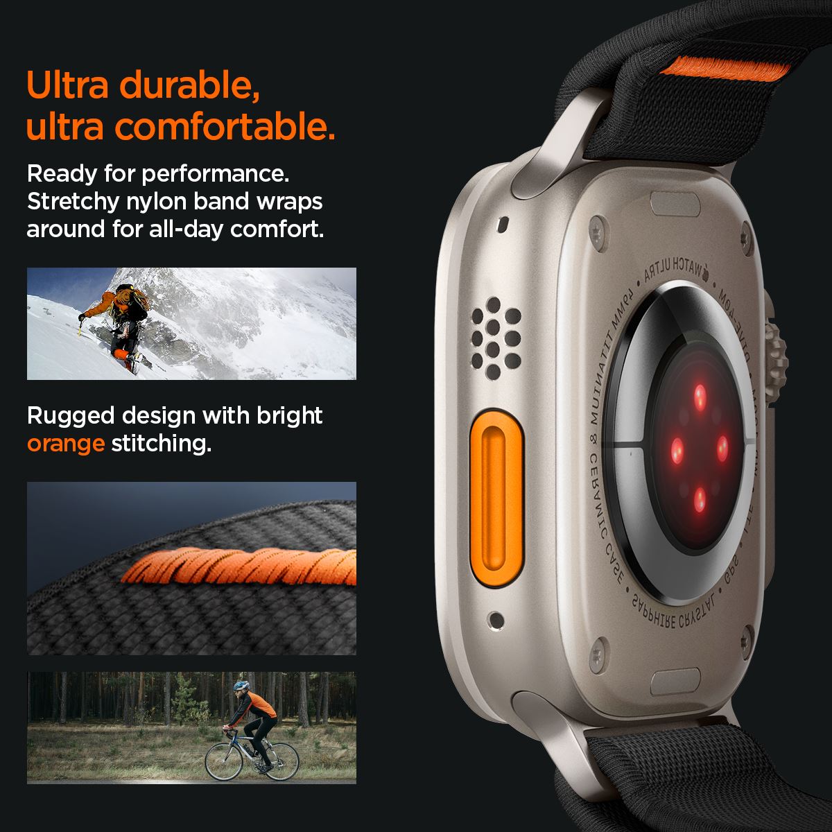 Spigen Lite Fit Ultra, black - Apple Watch 49mm/46mm/45mm/44mm/42mm (14)