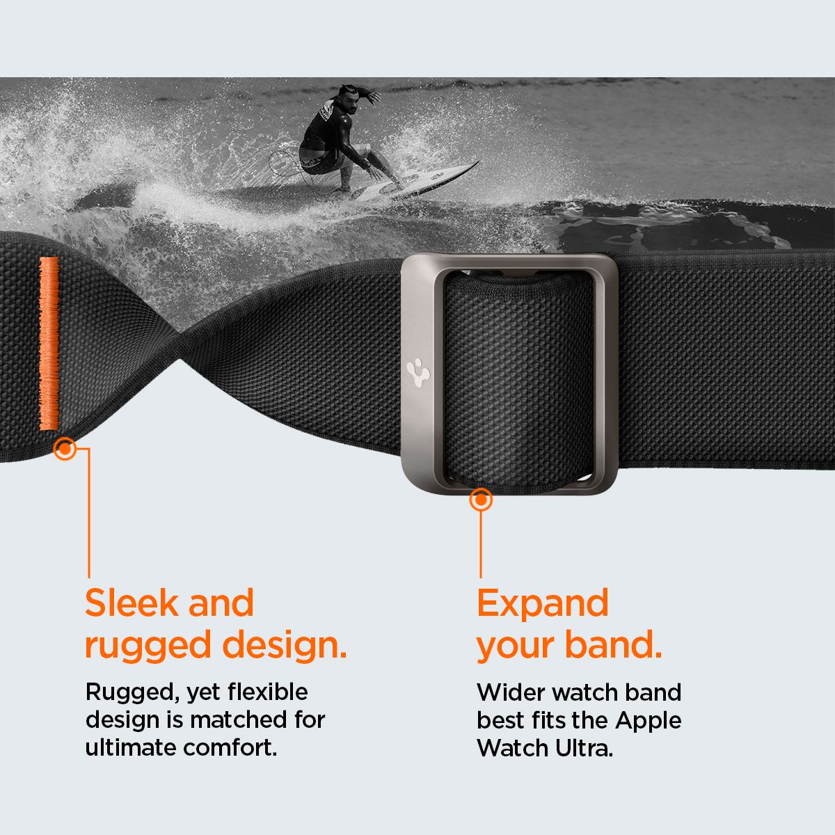 Spigen Lite Fit Ultra, black - Apple Watch 49mm/46mm/45mm/44mm/42mm (16)