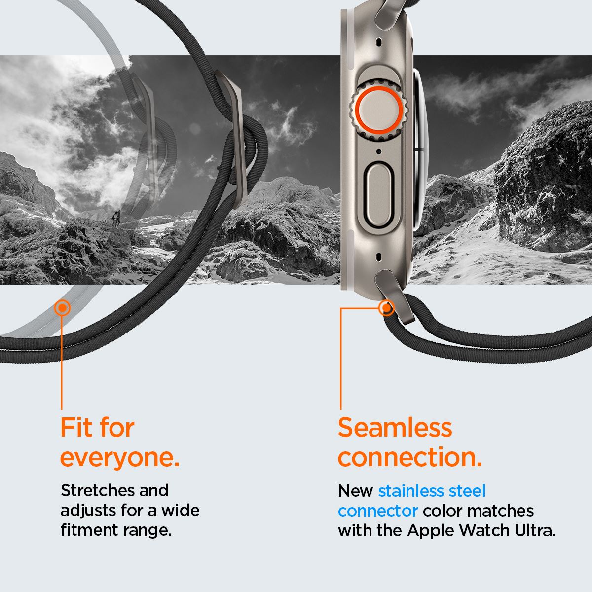 Spigen Lite Fit Ultra, black - Apple Watch 49mm/46mm/45mm/44mm/42mm (17)