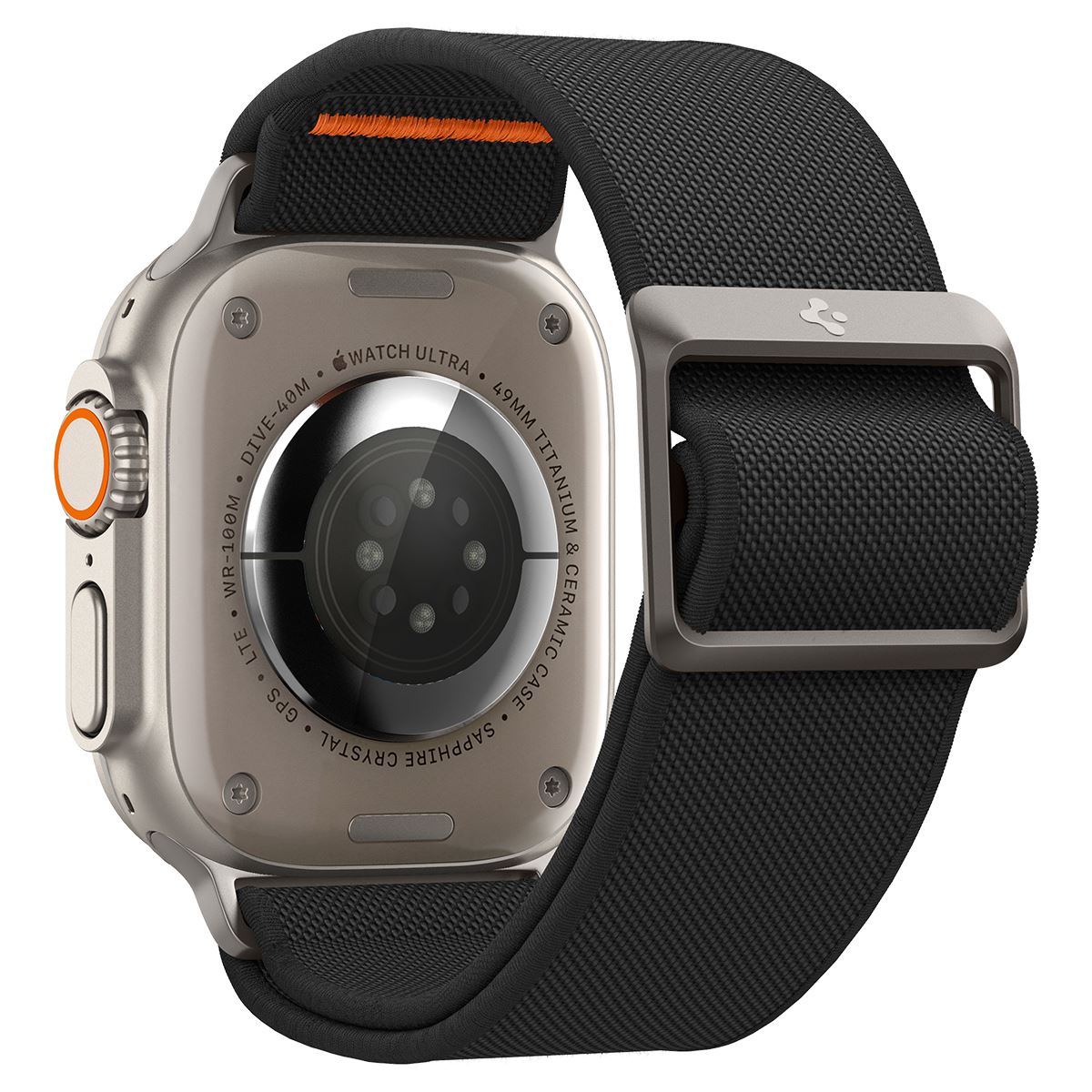 Spigen Lite Fit Ultra, black - Apple Watch 49mm/46mm/45mm/44mm/42mm (3)