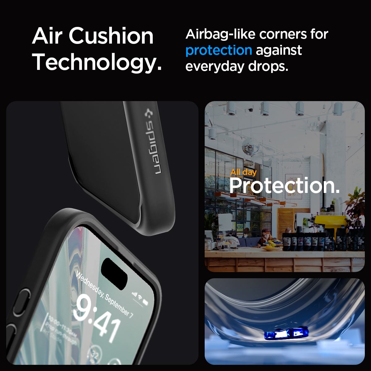 Spigen Crystal Hybrid, matte black - iPhone 15 Pro Max (12)