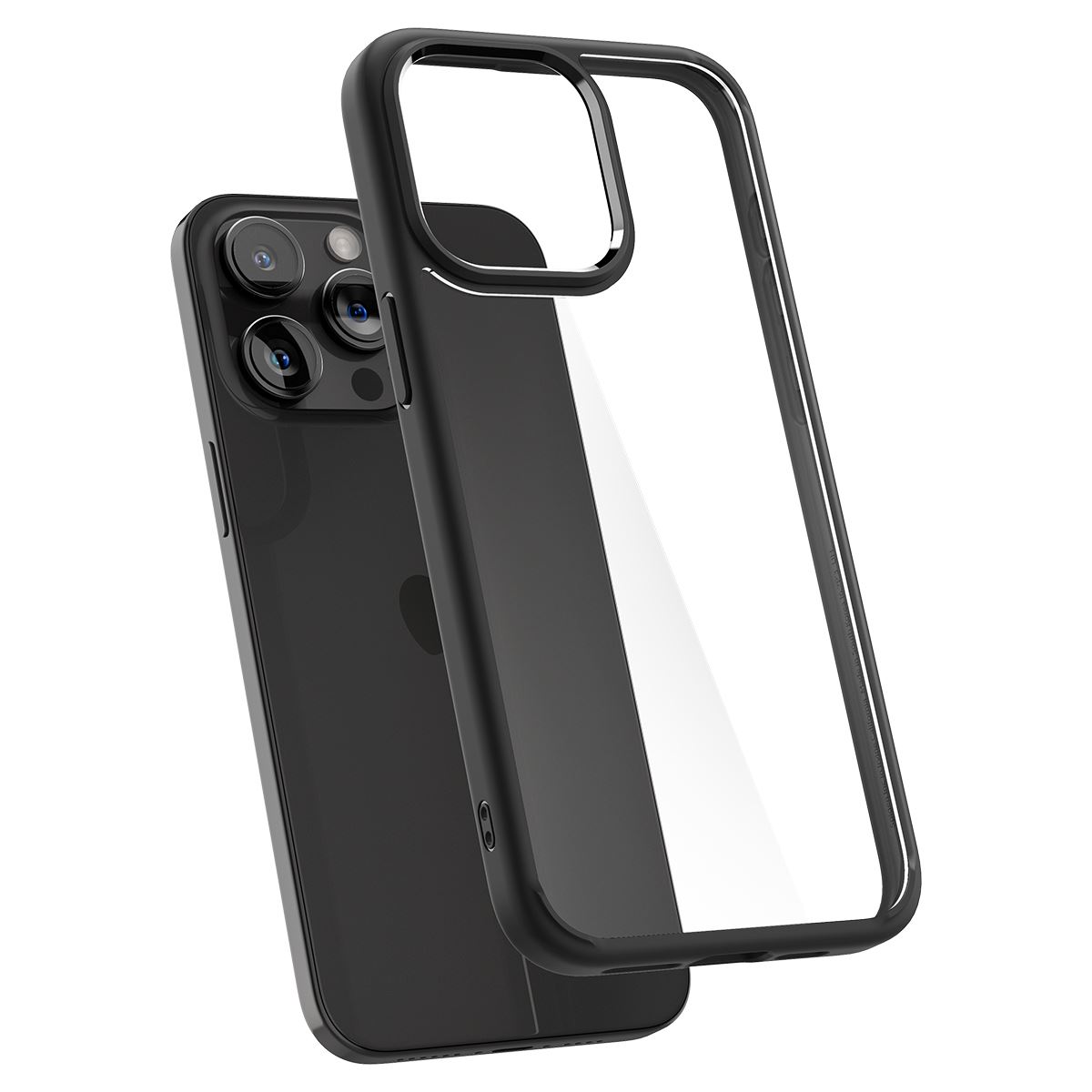 Spigen Crystal Hybrid, matte black - iPhone 15 Pro Max (6)