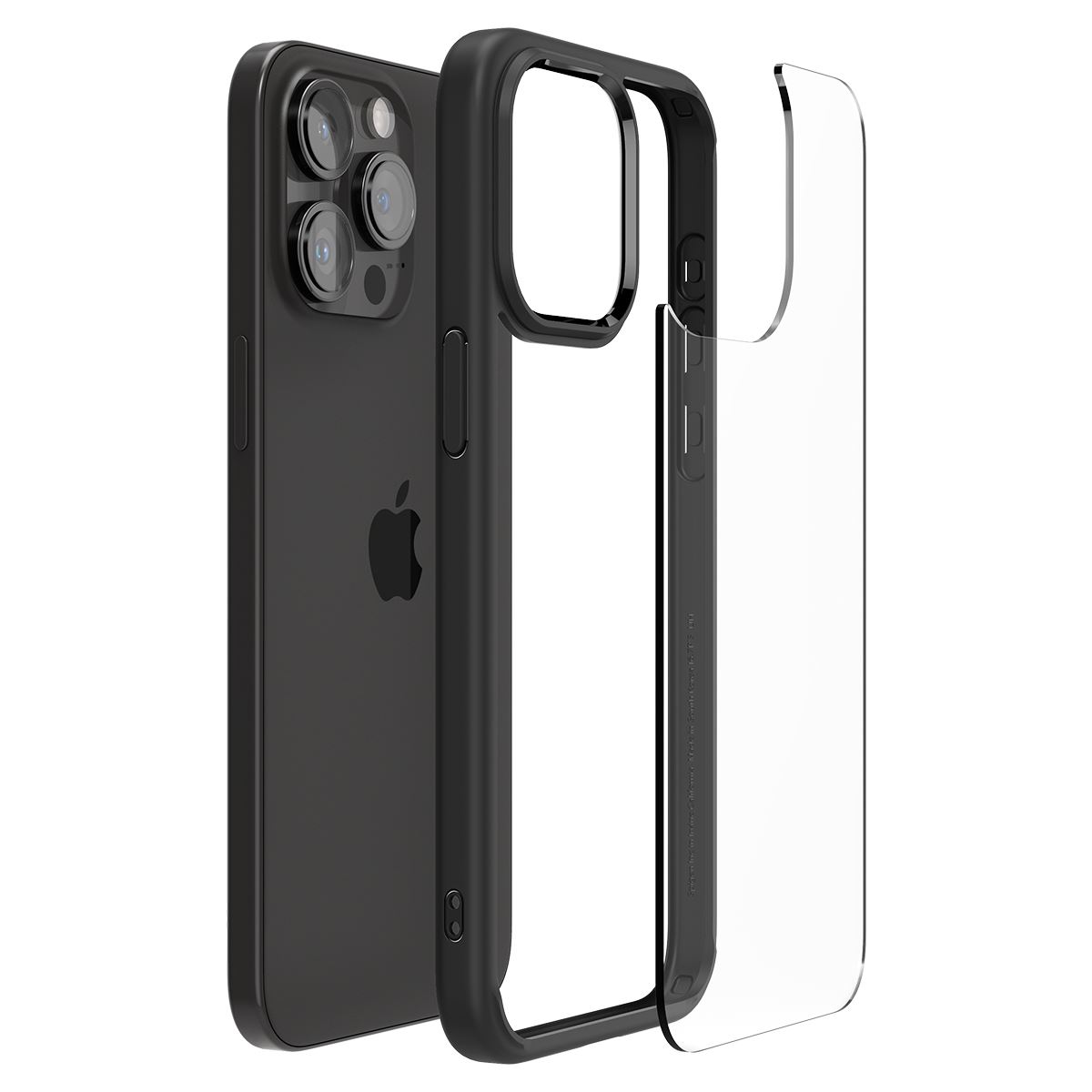 Spigen Crystal Hybrid, matte black - iPhone 15 Pro Max (8)