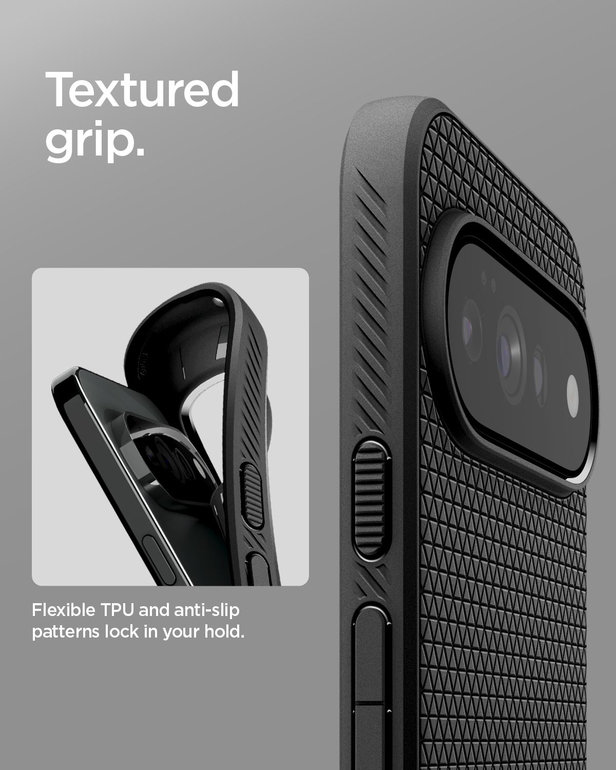 Spigen Liquid Air, matte black - Google Pixel 11 Pro XL (14)