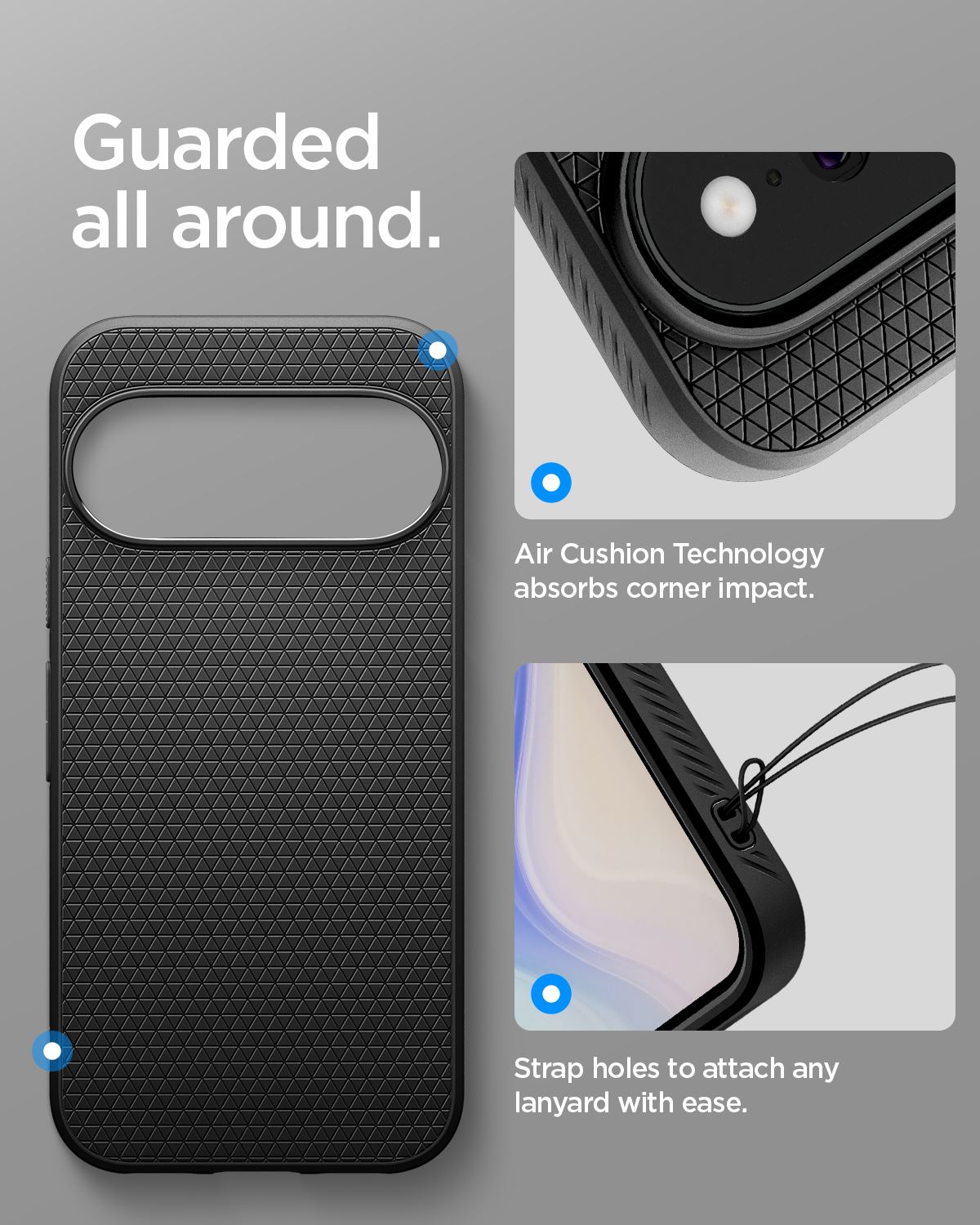 Spigen Liquid Air, matte black - Google Pixel 11 Pro XL (15)