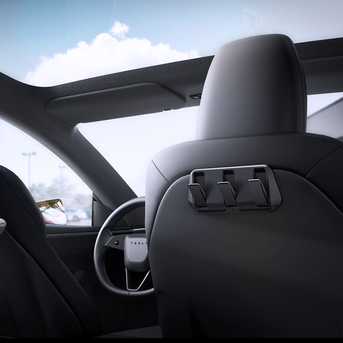 Spigen Tesla Car Seat Hook Holder, black - Tesla Model Y/3 (17)