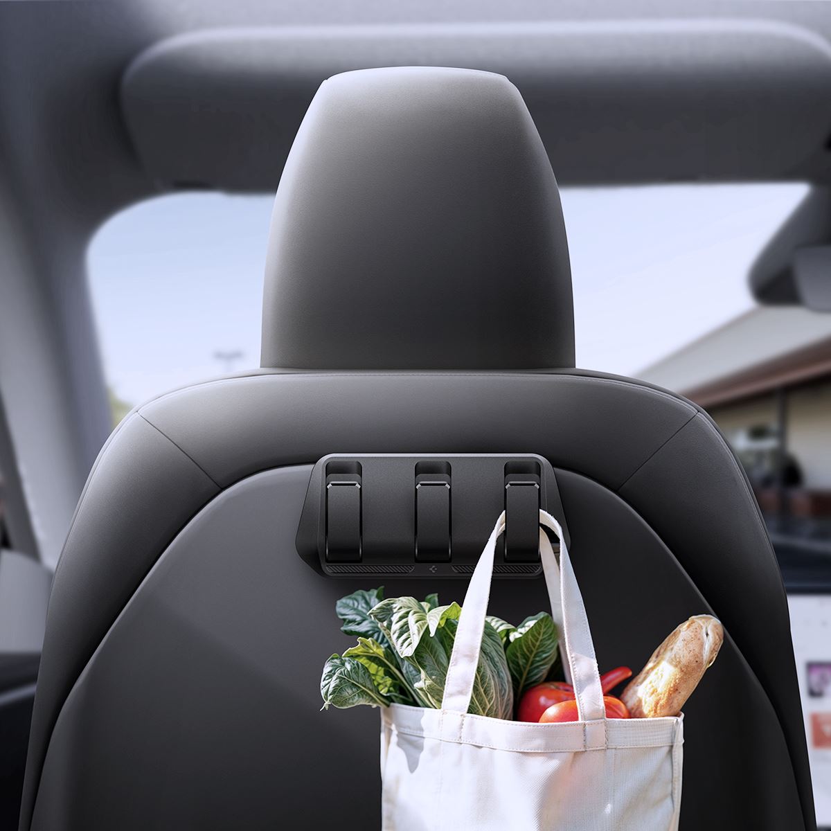 Spigen Tesla Car Seat Hook Holder, black - Tesla Model Y/3 (18)