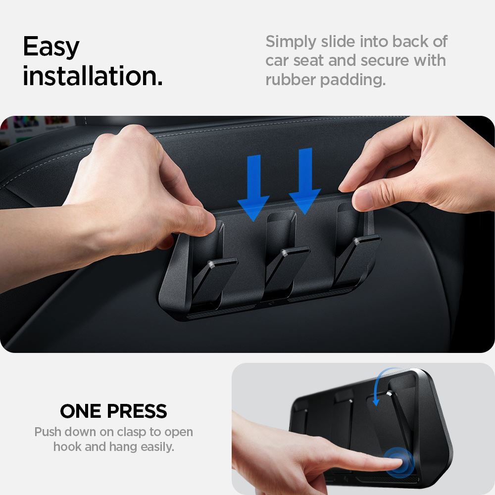Spigen Tesla Car Seat Hook Holder, black - Tesla Model Y/3 (26)