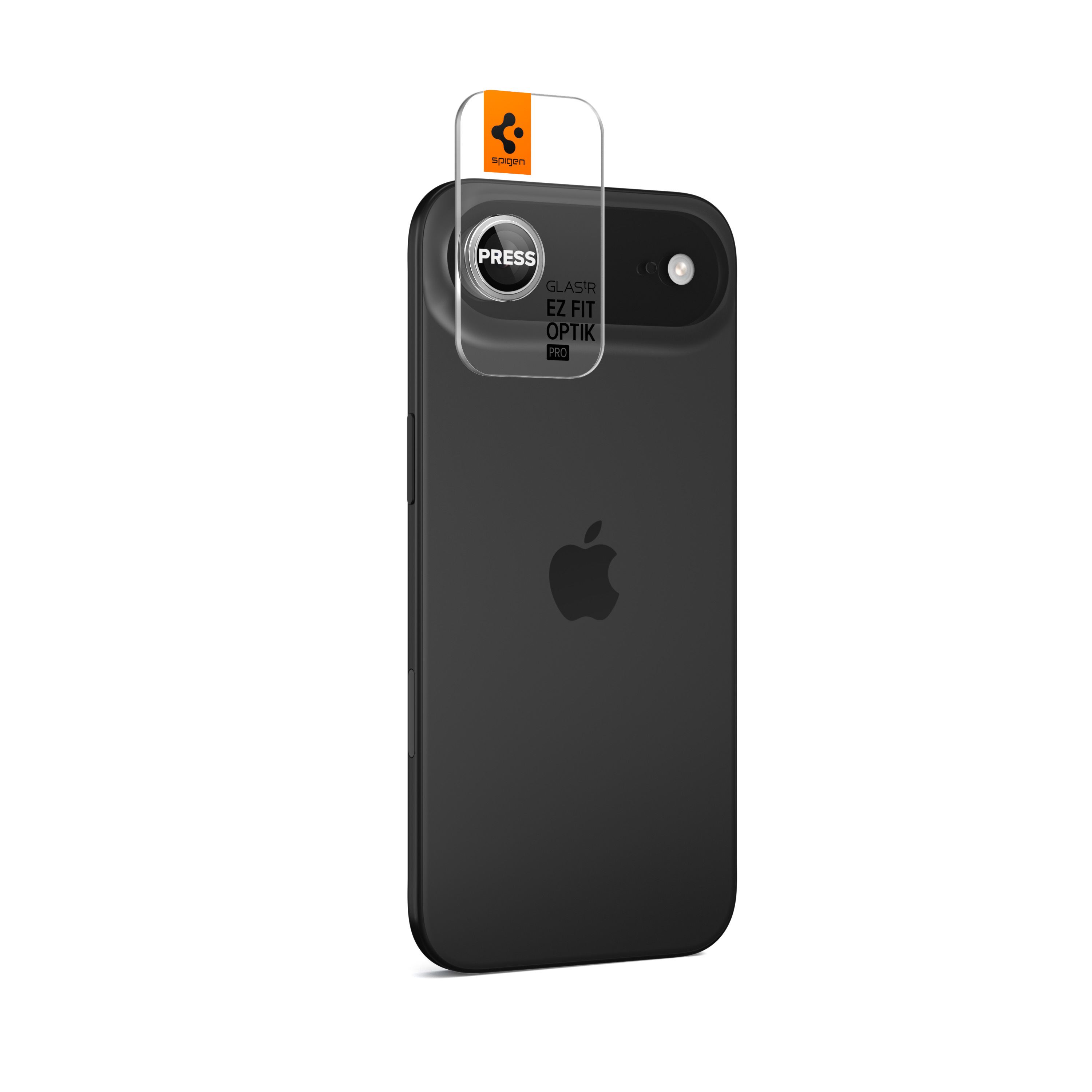 Spigen Glass tR EZ Fit Optik Pro 2 Pack, silver - iPhone Air (12)