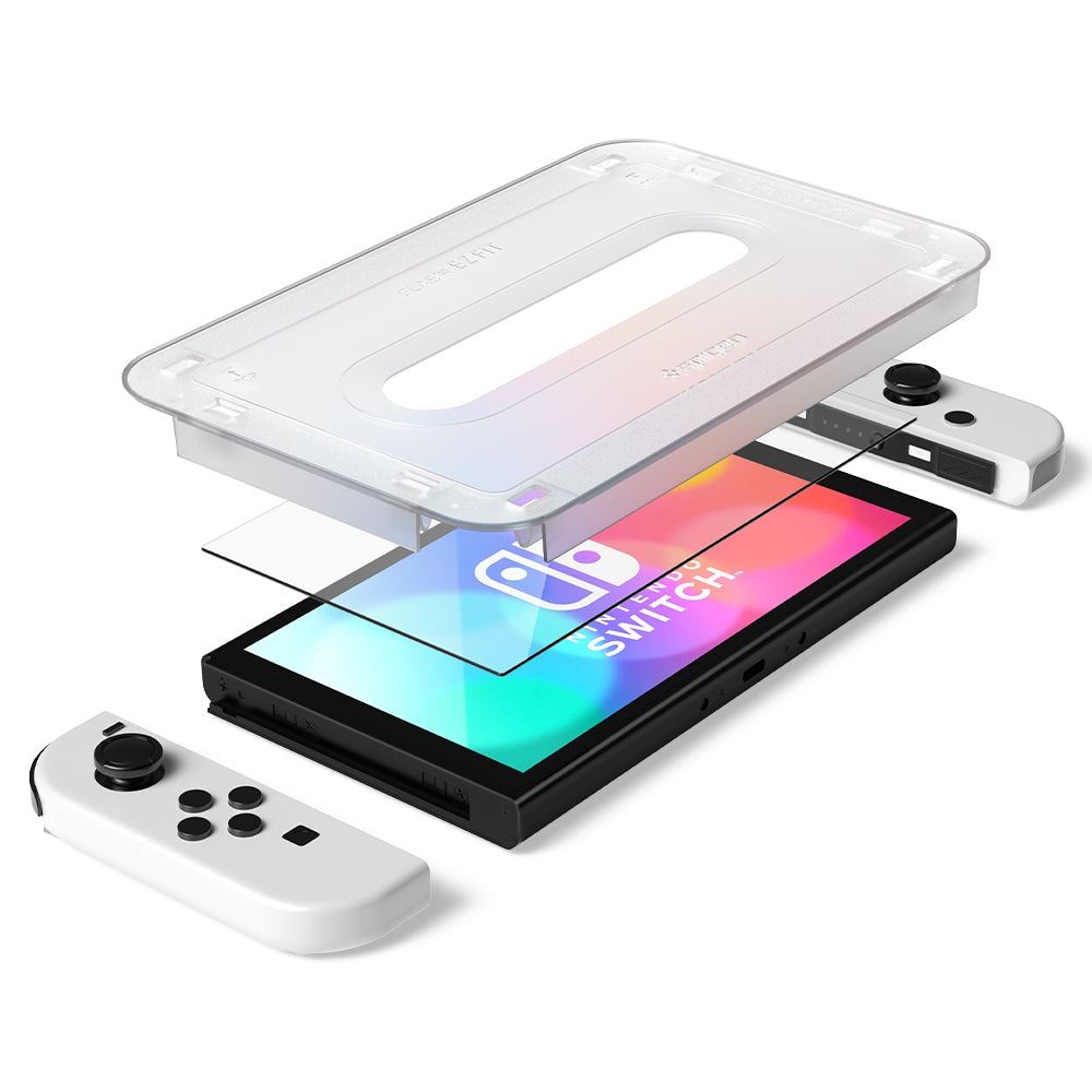 Spigen Glass tR EZ Fit 2 Pack - Nintendo Switch OLED (2)