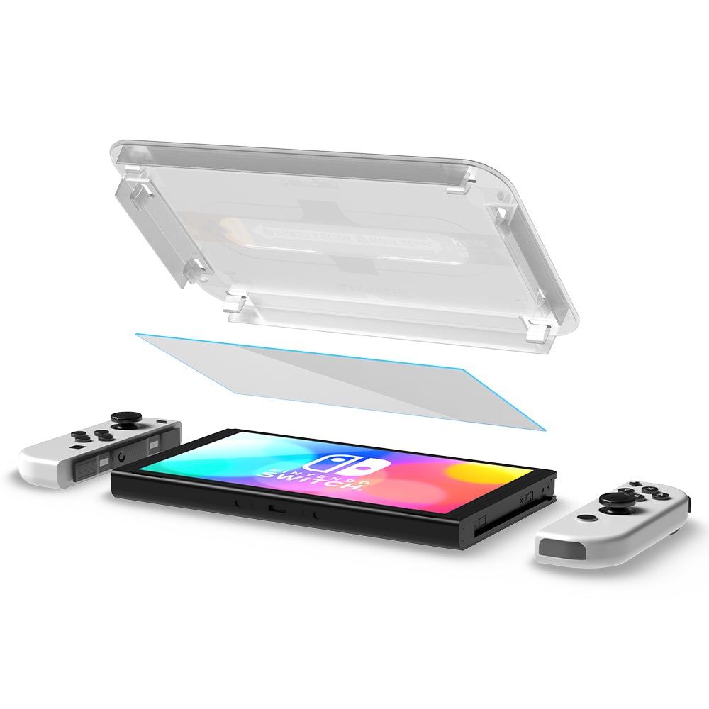 Spigen Glass tR EZ Fit 2 Pack - Nintendo Switch OLED (3)