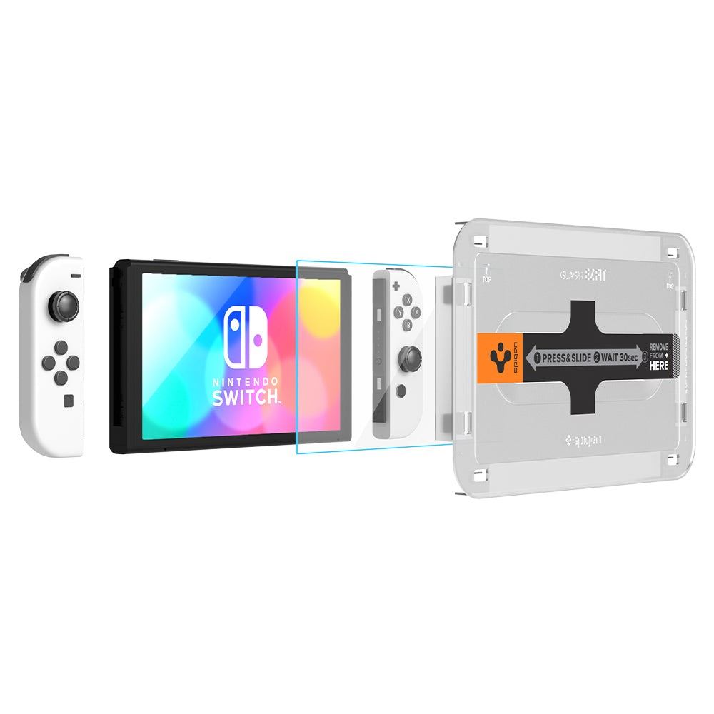 Spigen Glass tR EZ Fit 2 Pack - Nintendo Switch OLED (5)