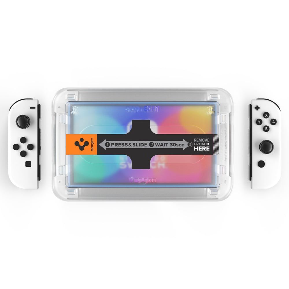 Spigen Glass tR EZ Fit 2 Pack - Nintendo Switch OLED (7)