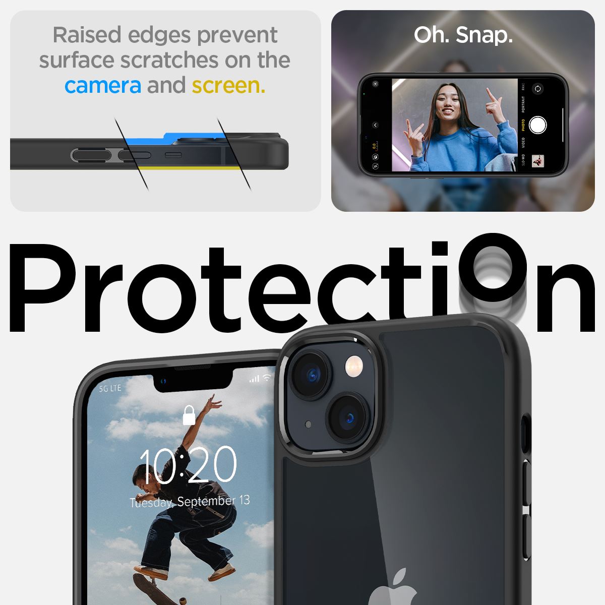 Spigen Ultra Hybrid, matte black - iPhone 14 (11)