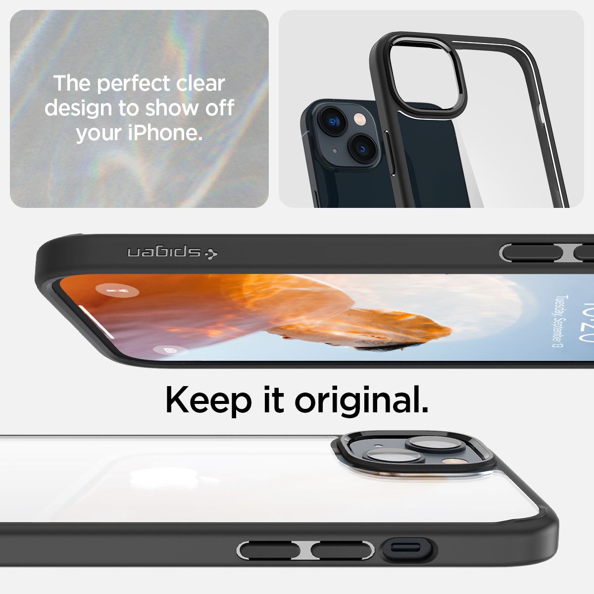 Spigen Ultra Hybrid, matte black - iPhone 14 (9)