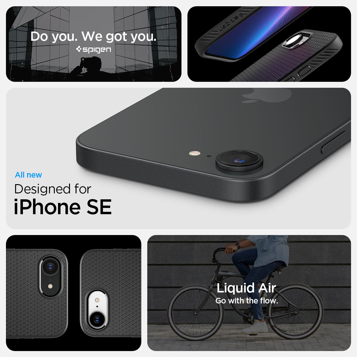 Spigen Liquid Air, matte black - iPhone 16e (17)