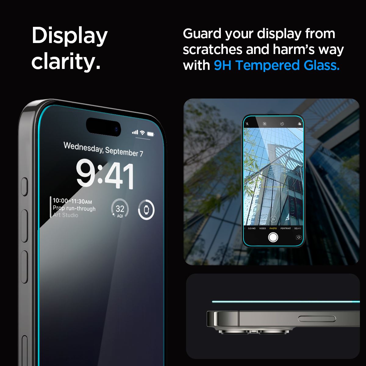 Spigen Glass tR EZ Fit 2 Pack, transparency - iPhone 15 Pro Max (10)